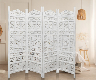 Elephant Room Screen Divider White: 