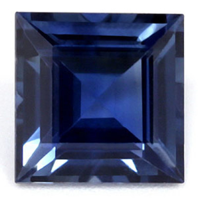 Eye Clean Clear Princess Cut Sapphire: 