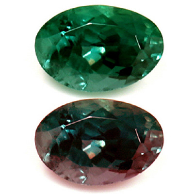 Untreated 0.39 cts. Genuine Alexandrite Oval Shape-AAAA Quality: 