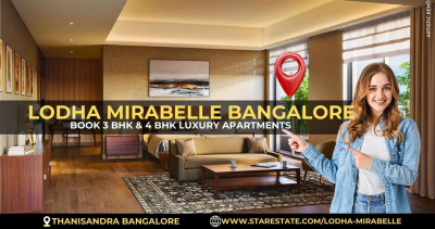 Premium Luxury Apartments At Lodha Mirabelle Thanisandra: 