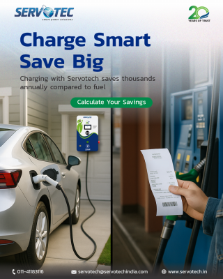 Charge Smart Save Big with Servotech EV Charger: 