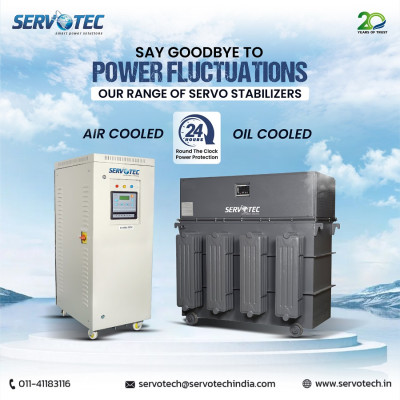 Say Goodbye to Power Fluctuations with Servotech Servo Stabilizers: 