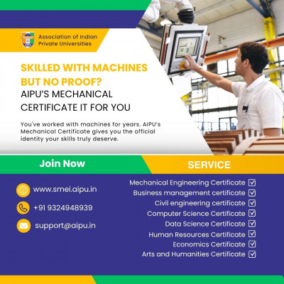 Skilled with Machines but No Proof? AIPU’s Mechanical Certificate It For You: 