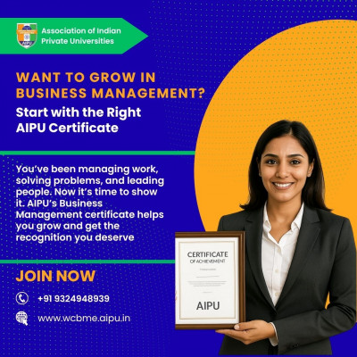 Want to Grow in Business Management? Start with the Right AIPU Certificate: 