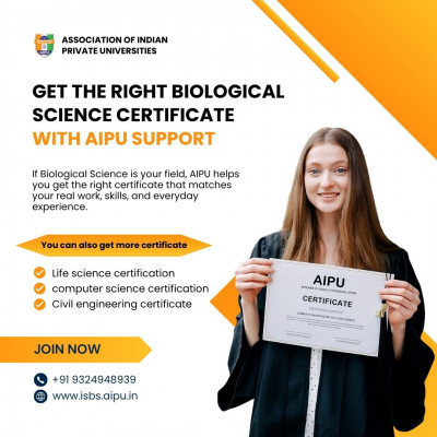 Get the Right Biological Science Certificate with AIPU Support: 