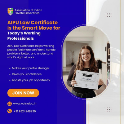 AIPU Law Certificate is the Smart Move for Today’s Working Professionals: 