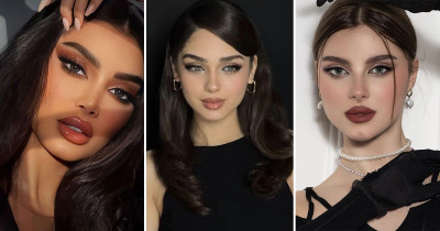 Latina Makeup With Dramatic Liner and Full Lips: 