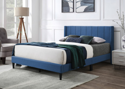 Samson Bed Frame King/Queen/Double | Blue – Divano Furniture: 
