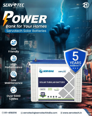 Power Bank for Your Homes with Servotech Solar Batteries: 