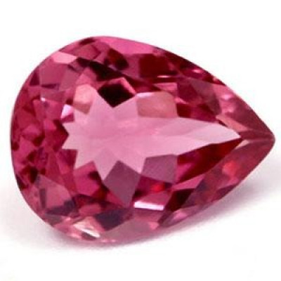 October Gemstone Pink Tourmaline Pear 3.50 CTS AAA Quality for Sale: 