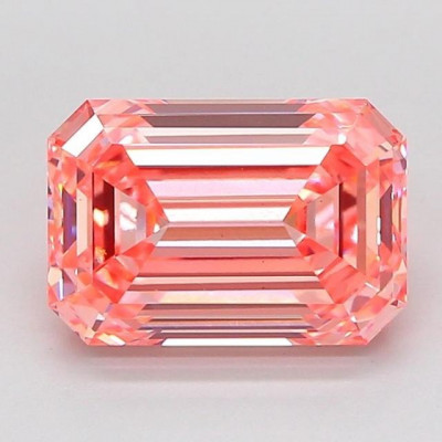 Luxury Lab Grown Pink Diamond 3.05 Ct – IGI Certified Emerald Cut: 