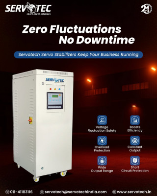 Keep Your Business Running with Servotech Servo Stabilizers: 