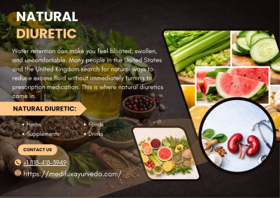 Natural Diuretic: 10 Safe Foods & Herbs for Water Retention: 