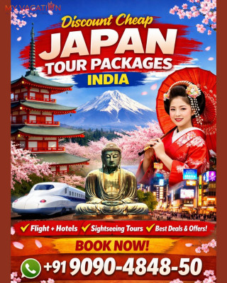 Discount Cheap Japan Tour Packages India Book +91 9090-4848-50: 