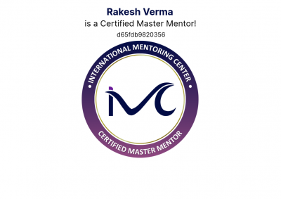 IMC Certified Master Mentor (CMM): 