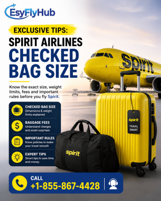 Call +1-855-867-4428 Exclusive Tips: Spirit Airlines Checked Bag Size: 