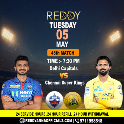 Reddy Anna ID: DC vs CSK IPL 2026 Match 48 Commentary: 