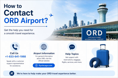 How to Contact ORD Airport? +1-833-641-1988: 