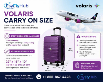 Volaris Carry On Size: What You Can Bring On Board | +1-855-867-4428: 