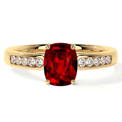 Natural Ruby Ring Online With Diamond Accents And Style: 