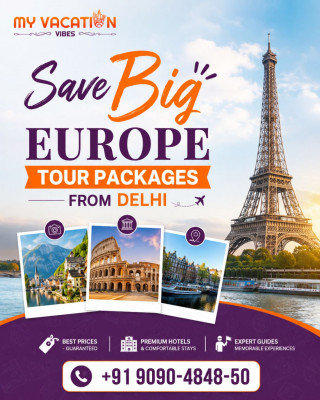 Save Big Europe Tour Packages from Delhi +91 9090-4848-50: 