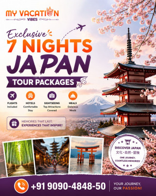 Exclusive 7 Nights Japan Tour Packages +91 9090-4848-50: 