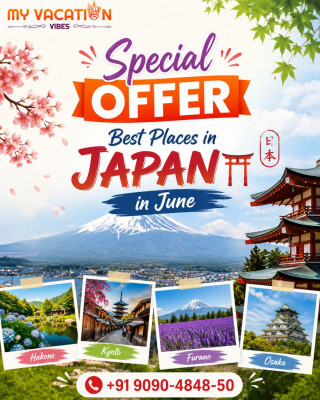 Special Offer Best Places in Japan in June +91 9090-4848-50: 