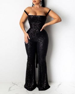 Black colour outfit, you must try with cocktail dress, sequin jumpsuit outfits: 