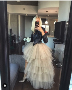Tiered tulle maxi skirt bridal party dress, tulle midi skirt: Ballerina skirt  