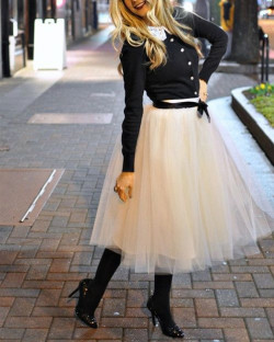 Tulle skirt winter outfit beige tulle skirt, magil tulle skirt, tulle midi skirt: Ballerina skirt  