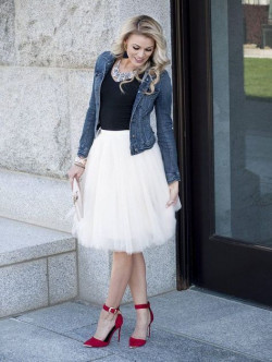 Colour dress with day dress, tulle skirt outfits: Cute outfits,  Ballerina skirt  
