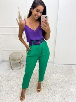 Green outfit ideas with burgundy top, summer clothing, smart, classy dresses, cute high waisted pants outfits: High Waisted  