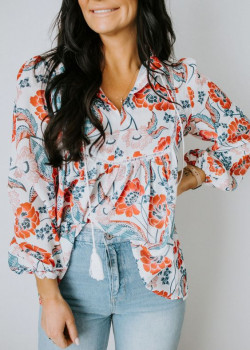 Dresses ideas with jeans, shirt, blouse styles, summer floral blouse outfit, long sleeve shirt: 