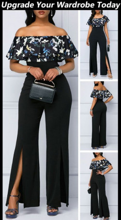 Black and white classy outfit with trousers, spring formal outfits: 