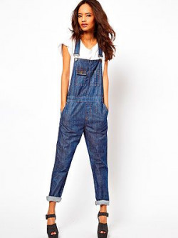 Colour ideas overalls for ladies denim romper suit, women's overalls, chic summer outfits, stylish jumpsuit dresses: DENIM OVERALL  