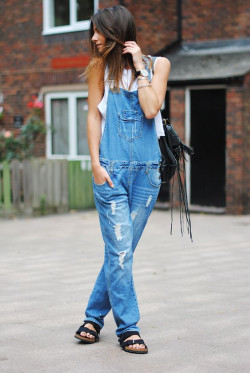 Dresses ideas fashion, street fashion, t shirt, cute romper dresses, dangri for girls, trendy overalls fashion: DENIM OVERALL  