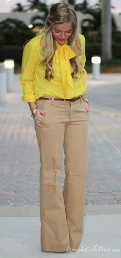 Khaki pants girls outfit, street fashion, t shirt: 