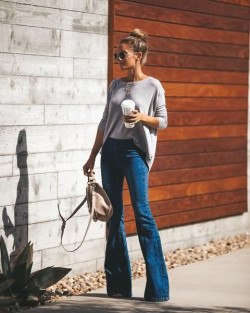 Cute outfit ideas pantalón acampando slim fit pants, wide leg flare jeans outfits: Loose jeans  