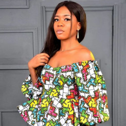 Ankara off shoulder tops, fashion top outfit, trendy top, beautiful ankara blouse: ankara tops,  Ankara Dresses  