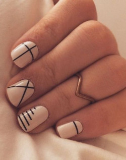 Nail Designs With Lines Trending: Pretty Nails  