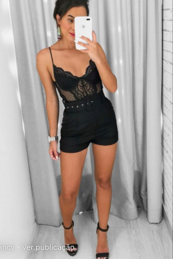 Clothing ideas with shorts: Clubbing outfits,  Black Outfit  