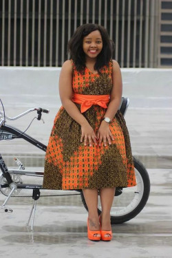 Instagram fashion with plus size ankara gown: 