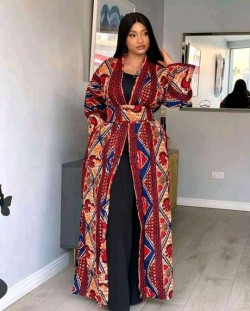 Outfit Pinterest material kimono styles african wax prints, kimono fashion: 