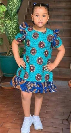 Outfit Pinterest kids ankara styles african wax prints, one-piece garment: 