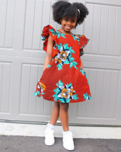 Simple ankara gown styles for kids: 