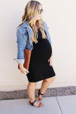 Dresses ideas with little black dress for curvy pregnant women: Maternity clothing  