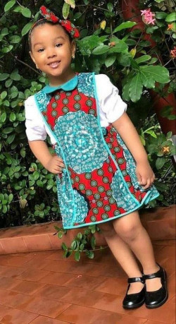 Baby ankara dress kids african wax prints, baby girls dress: 