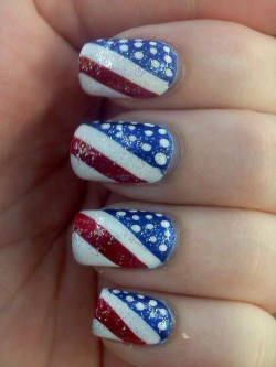 4th of july nails, nail polish: 
