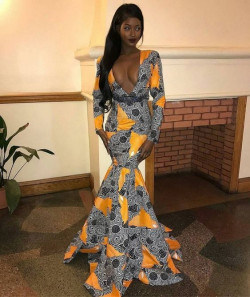 Classy outfit prom dresses african african wax prints, one-piece garment: 