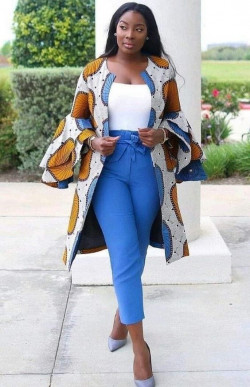 Ankara kimono jacket styles african wax prints: 